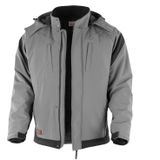 QUALITEX HIGH QUALITY WORKWEAR Softshelljacke PRO Winter grau/schwarz Damen: 44 Herren: L