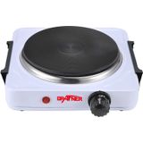 Grafner® Kochplatte einzel 1000 Watt mit klappbaren Griffen Weiß KP10877