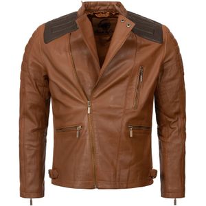 Rock Creek Lederjacke Biker-Style Regular Fit