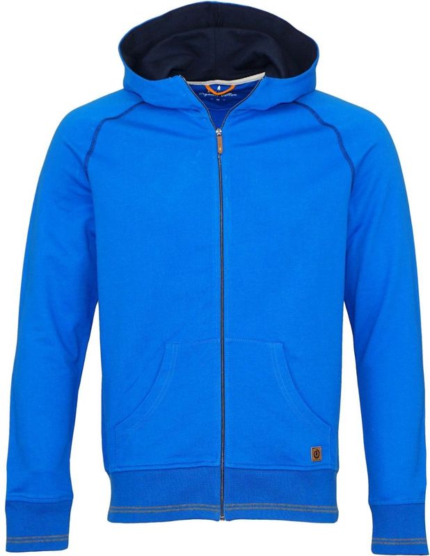 Ragman Jacke Sweat-Cardigan mit Kapuze, Reißverschluss und Kängurutasche