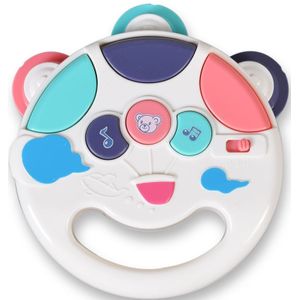 Moni Musikspielzeug Tamburin K999-106B Melodien Geräusche Licht Musikinstrument bunt