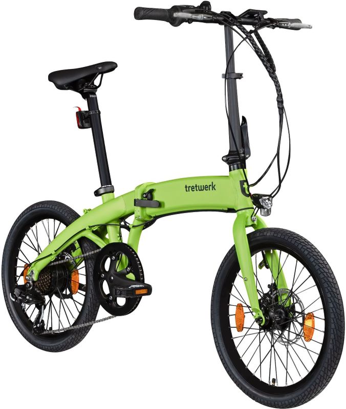 Tretwerk Akimbo E Bike 20 Zoll Klapprad Elektrofahrrad 360Wh 155 - 190 cm hellgrün