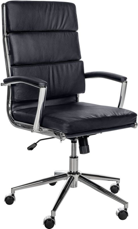 CLP Bürostuhl Cleveland I Ergonomischer Schreibtischstuhl I Höhenverstellbar mit Wippfunktion I Chefsessel mit Armlehnen