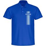 multifanshop Poloshirt - Deutschland - Streifen - Druck weiß - Polo