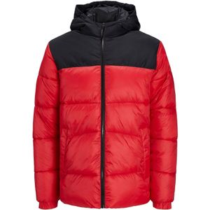Jack & Jones Jacke Gefütterte Pufferjacke mit Kapuze und seitlichen Eingrifftaschen