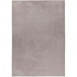 Weicher Hochflor Teppich Wohnzimmer Einfarbig, Felloptik, Flauschig, Rutschfest,