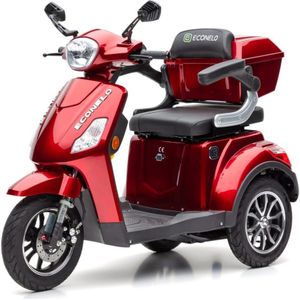 ECONELO J 1000 Elektroroller mit Blei Akku, bordeaux