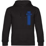 multifanshop Kapuzen Sweatshirt - Bielefeld - Streifen - Druck blau - Hoodie