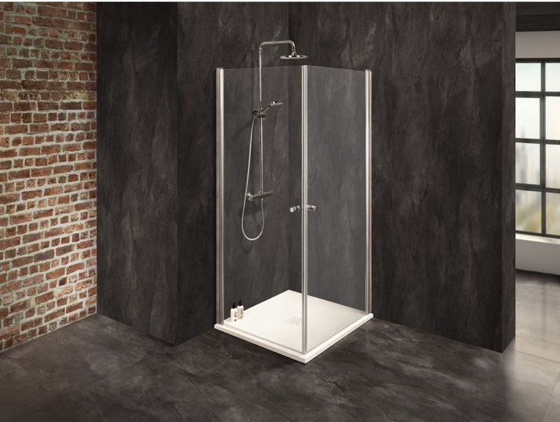 Duschkabine/ Duschabtrennung Dusbad Vital 2 Pendeltür/  Eckdusche  links 800mm rechts 800mm
