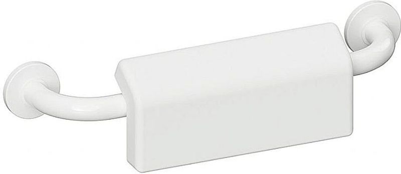 Brillantbad BELP Griff mit Rückenlehne Eisen Weiß Kunststoff mit Abdeckung 580x124x155 mm, 120 kg Traglast für Bad & WC >> zum Bohren