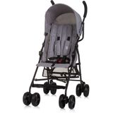 Chipolino Kinderwagen, Buggy Point 5-Punkt-Gurt, Rückenlehne verstellbar, Korb grau