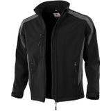 QUALITEX HIGH QUALITY WORKWEAR Softshelljacke softshell schwarz/grau Damen: 36 Herren: S
