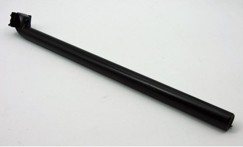 500mm verstärke Alu Sattelstütze schwarz Ø 31,8 bis 180kg mit Joch-Klemmung