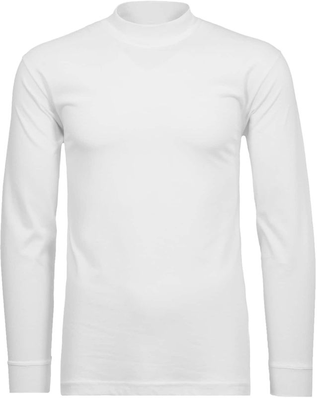 Langarm Basic Stehkragen Regular Fit Herren Longsleeve