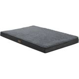 Juskys Hundebett Milow orthopädisch 112x81cm - Bezug abnehmbar & waschbar – Hundekissen Grau