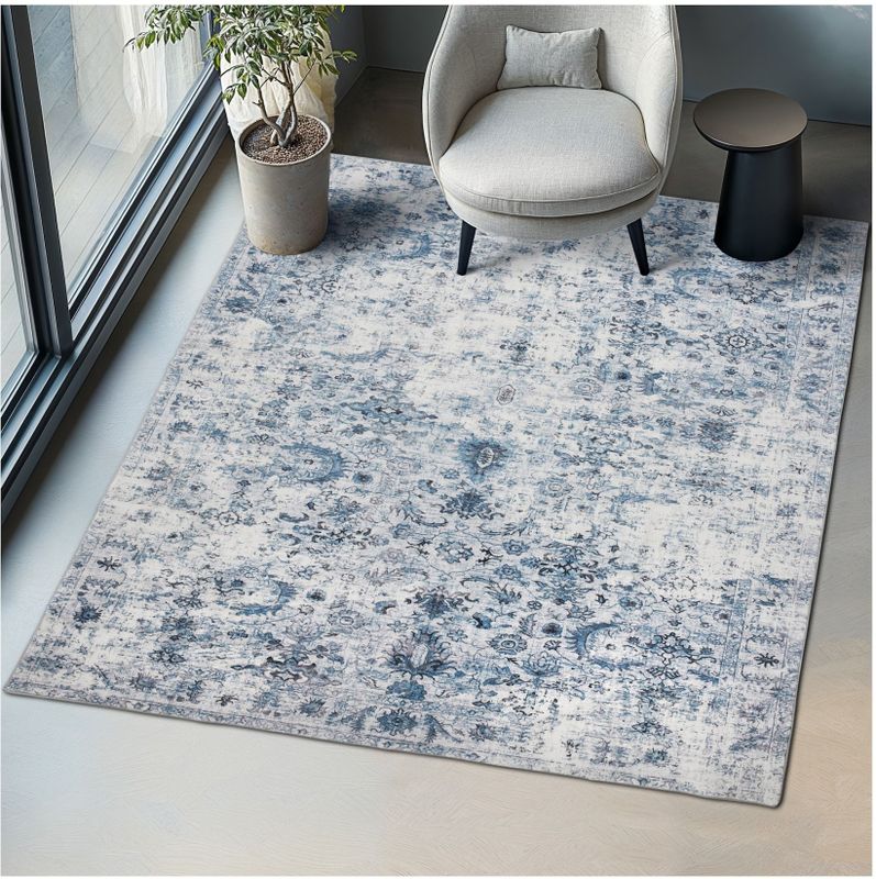 tectake® Vintage Designer Teppich, verschiedene Größen, pflegeleichter, flauschiger Kurzflor, rutschfeste Unterseite