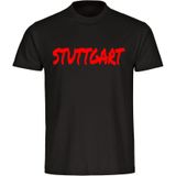 multifanshop Kinder T-Shirt - Stuttgart - Textmarker - Druck rot - Kind