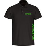 multifanshop Poloshirt - Wolfsburg - Brust & Seite - Druck grün - Polo