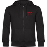 multifanshop Kapuzen Sweatshirt Jacke - Berlin rot - Herzschlag - Druck rot - Sweat