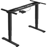 tectake® Tischgestell, elektrisch höhenverstellbar, breitenverstellbar, 110 - 168 x 60 x 60 - 125 cm