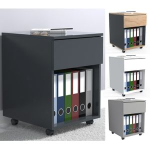 VCM Rollcontainer  Beistellcontainer mit Schubladen  Maße ca. H. 55 x B. 39 x T. 45 cm  Bürocontainer - Dalosa 1 Schublade