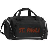 multifanshop Sporttasche - St. Pauli - Textmarker - Druck braun - Tasche
