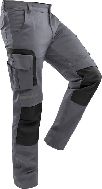 QUALITEX HIGH QUALITY WORKWEAR Bundhose PRO+ grau/schwarz Damen: 44 Herren: 50