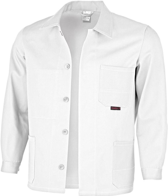 QUALITEX HIGH QUALITY WORKWEAR Langjacke favorit weiß Damen: 54 Herren: 60