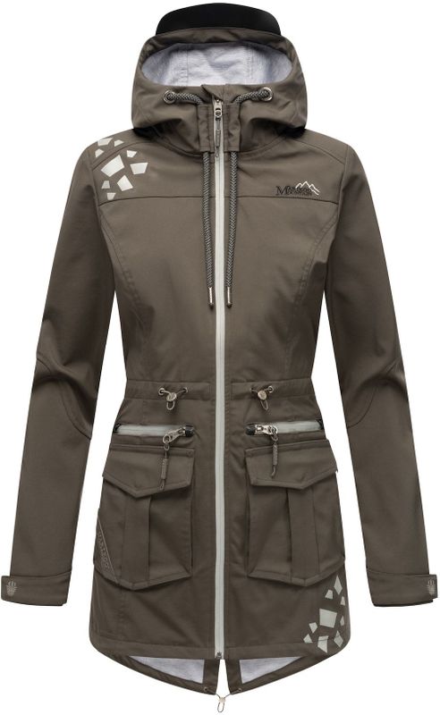 MARIKOO Damen Softshelljacke Outdoor Funktionsjacke aus Wasserabweisendem Obermaterial Ulissaa