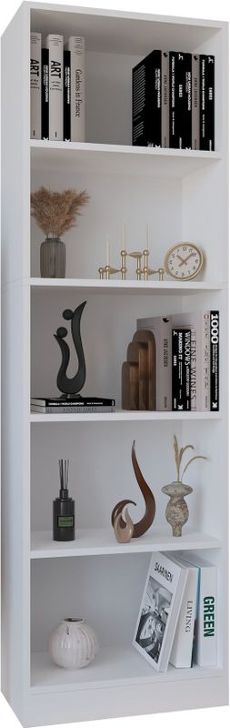 VCM Holz Aufbewahrung Stand Regal Bücherregal Deko Bücher Standregal Dilos XL 5-fach