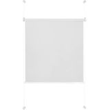 Ondeco Tageslicht Rollo ohne Bohren Klemmrollo Alternative Plissee Klemmfix Sichtschutz Sonnenschutz Farbe: Weiß, Größe: 90x130 cm