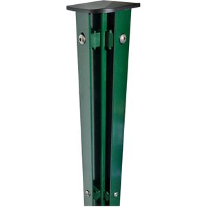 Fa-Bausysteme Eckzaunpfosten Moosgrün Abdeckschiene Höhe: 1630 mm