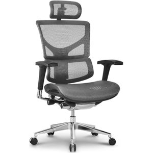 CLP Bürostuhl Spokane Ergonomic I Ergonomischer Schreibtischstuhl I Kopfstütze