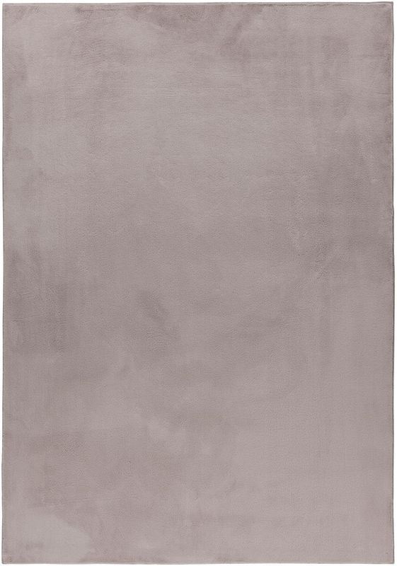 Weicher Hochflor Teppich Wohnzimmer Einfarbig, Felloptik, Flauschig, Rutschfest,