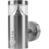 Grafner® Edelstahl Wandlampe mit Bewegungsmelder 108WBPIR Leuchte mit integrierten LED Leuchtmittel