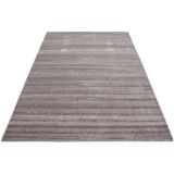 Teppich Kurzflor Modern Wohnzimmer Einfarbig Meliert Uni Pink Beige Grau Lila