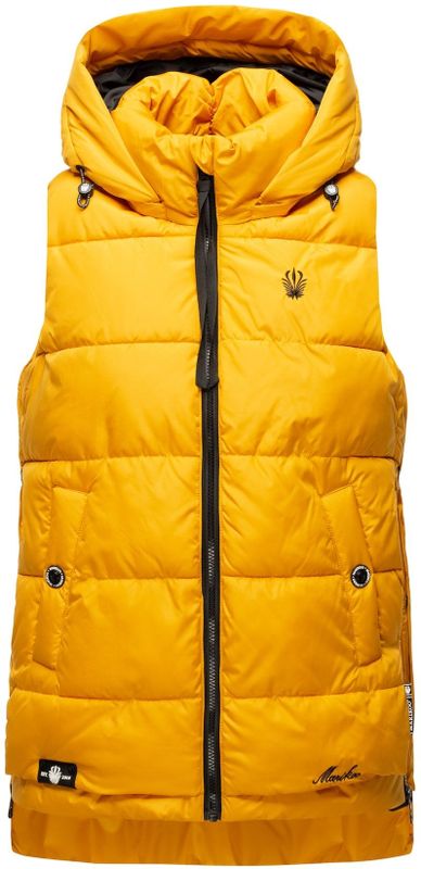 MARIKOO Damen Steppweste Bodywarmer mit Kapuze Zarinaa