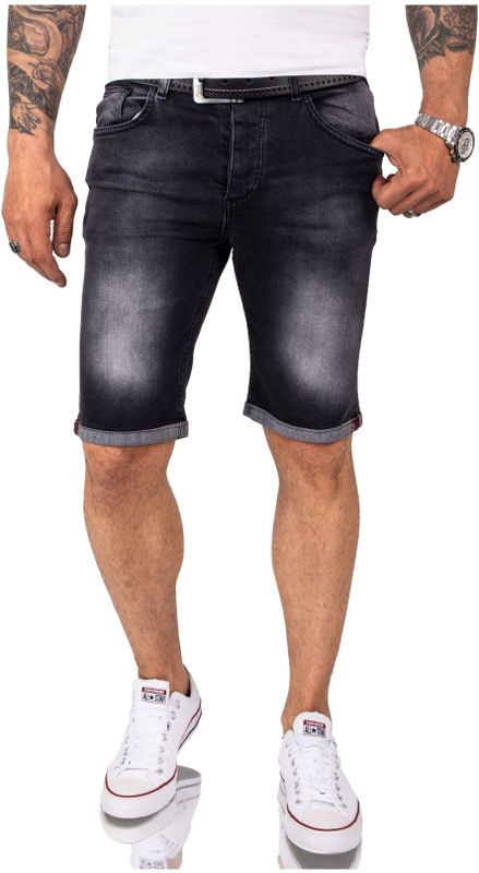 Rock Creek Shorts Jeansshorts Dunkelgrau Regular Fit