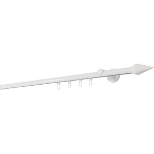 20mm,1-läufig,Profil,Wandträger 6,5cm,Endstück point Farbe: Weiß, Größe: 310cm