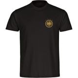 multifanshop Herren T-Shirt - Deutschland - Adler Retro Gold - Druck gold metallic - Männer