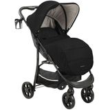 Kikkaboo Kombikinderwagen 3 in 1 Selina Autositz Adapter Babywanne Wickeltasche schwarz uni