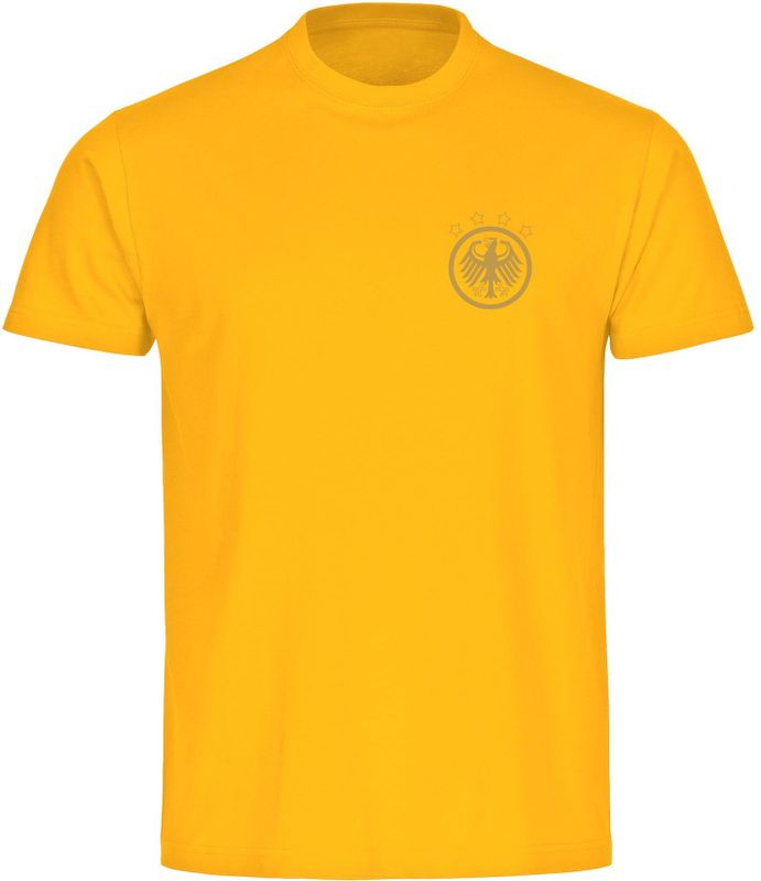 multifanshop Kinder T-Shirt - Deutschland - Adler Retro Gold - Druck gold metallic - Kind