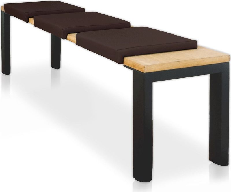 Lycce Klemmkissen Sitzkissen mit 1 Leiste, Kunstleder versch. Farben