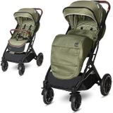 Lorelli Kinderwagen Storm Buggy, Fußabdeckung, PU-Räder, Sonnendach, verstellbar grün