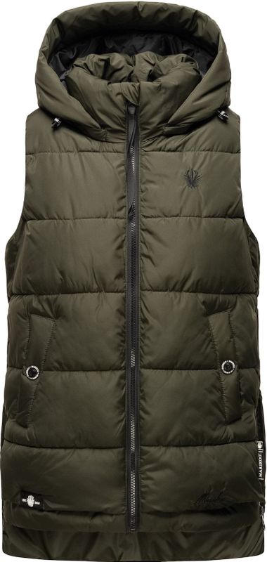 MARIKOO Damen Steppweste Bodywarmer mit Kapuze Zarinaa