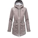 MARIKOO Damen Softshelljacke Outdoor Funktionsjacke aus Wasserabweisendem Obermaterial Ulissaa