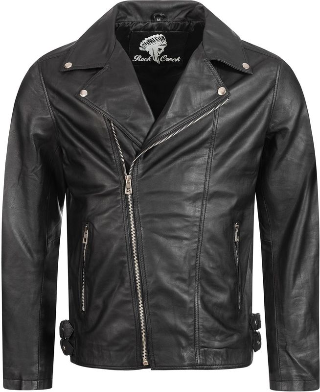 Rock Creek Lederjacke Regular Fit