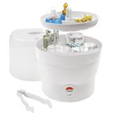 H+H BS 29w Babyflaschen Sterilisator für 6 Flaschen, Weiß