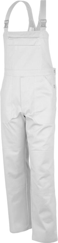 QUALITEX HIGH QUALITY WORKWEAR Latzhose basic weiß Damen: 42 Herren: 48