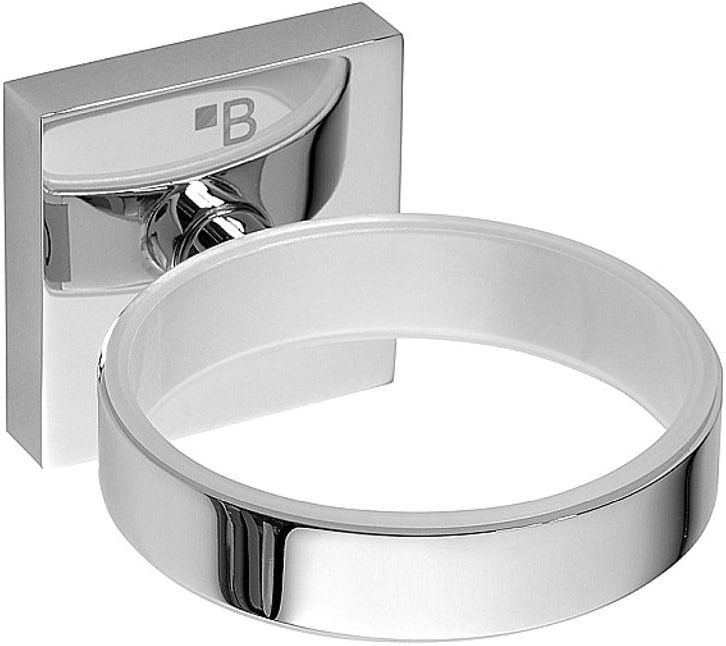 Brillantbad META Fönhalter Messing Chrom poliert für Bad & WC >> zum Bohren oder Kleben*